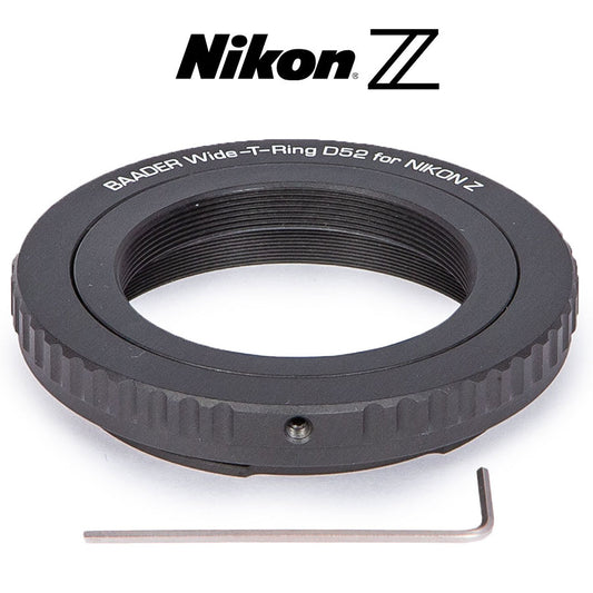 Wide-T-Ring Nikon Z mit D52i auf T-2